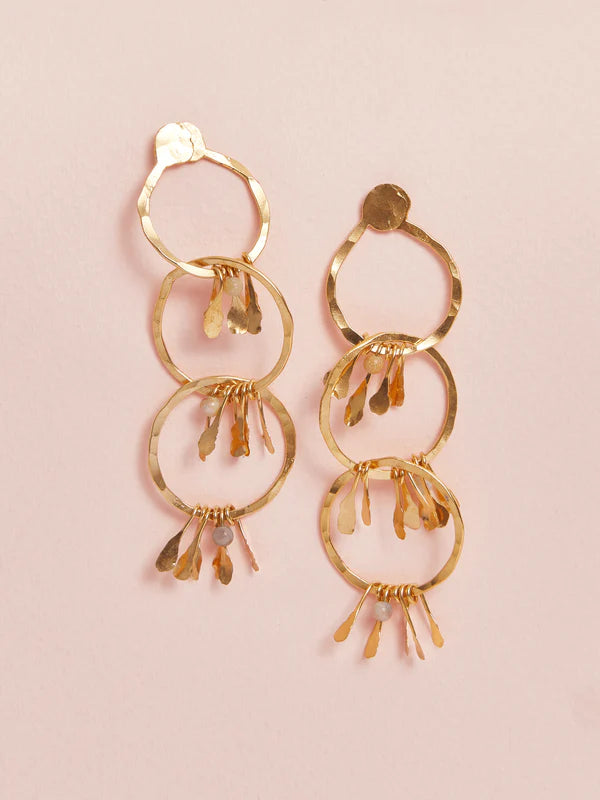 ARETES TRIPLE ARO CHIRIBIQUETE