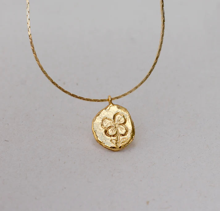 COLLAR MONEDA FLOR